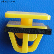 Shhworldsea frete grátis 100 peças pom painel de balanço amarelo clipe com selador para hyundai 87758-3d000 2024 - compre barato