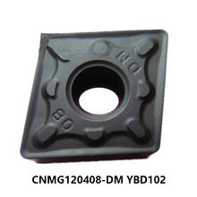 100% original cnmg 120408 cnmg12 cnmg1204 CNMG120408-DM ybd102 carboneto insere torno cortador de corte cnc processamento ferro fundido 2024 - compre barato