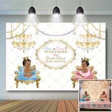 Fondo de celebración de bebé, Príncipe o Princesa de telón de fondo, niño o niña, decoración de fiesta de nacimiento de género 2024 - compra barato