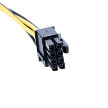 Tarjeta de vídeo Dual 15Pin SATA macho a 8Pin(6 + 2) PCI-E macho, Cable de alimentación, 20cm 2024 - compra barato