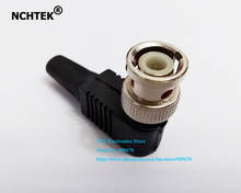 NCHTEK Right Angled CCTV RG59 BNC Male Solderless Connector BNC Male Coaxial Connector/Free Shipping/10PCS 2024 - buy cheap