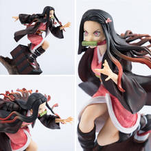 Figura de acción del Anime de la hoja del diablo, estatua de PVC de Kamado, Nezuko, Demon Slayer, No Yaiba Kimetsu, modelo coleccionable 2024 - compra barato
