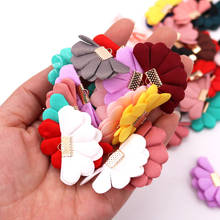 50pcs/lot Cute Mixed Colorful Tassel Jewelry Findings Flower Fabric Charming Pendant Drop Earring Tassel For Accessories 2024 - buy cheap