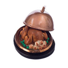 Casa de bonecas comida em miniatura 1/12 escala de ação de graças natal natal peru kithen modelo casa de bonecas decoração acessórios 2024 - compre barato