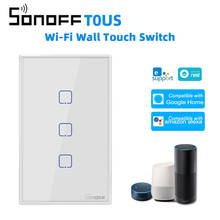 SONOFF T0US TX Wifi Smart Wall Light Switch Timer 1/2/3 Gang Support Voice/APP/Touch Control Works With Alexa Google Home IFTTT 2024 - buy cheap
