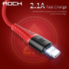 Rock Дата usb кабель для iPhone 11 Pro Max XR XS X 7 8 6 6S 5 5S ipad Plus Быстрая зарядка мобильный телефон кабель шнур провод адаптер 2024 - купить недорого