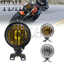 Universal 5 inch Motorcycle Retro Front Headlight Lamp Grill Cover For Harley Custom Honda Cruiser Cafe Racer Bobber Sportster 2024 - buy cheap