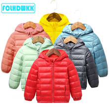 2020 Down Jackets For Girls Winter Coat Candy Color Warm Kids Down Hooded Coats For Boys 2-9 Years Outerwear Children Clothes 2024 - buy cheap