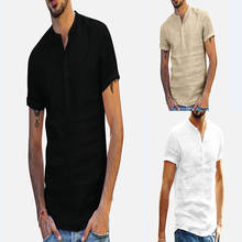 Camisas informales de manga corta para hombre, Camisa ajustada con cuello vuelto, diseños populares, a la moda, novedad de 2021 2024 - compra barato