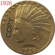 24- K gold plated 1926 Indian head $10 gold coin COPY 2024 - buy cheap