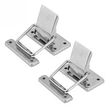 2Pcs Stainless Steel Latch Hasp Lock for Cabinet Case Spring Loaded Latch Catch Toggle Hasp Wooden Box Lock Furniture Hardware 2024 - buy cheap