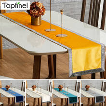 Topfinel Table Runners Soft Velvet Geometric Luxury Bed Runner Cloth Rectangle Modern Dining Table Decoration For Wedding Party 2024 - buy cheap