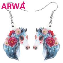 ARWA Acrylic Halloween Elegant Unicorn Earrings Long Dangle Drop Jewelry For Women Girls Kids Novelty Festival Gift Jewellery 2024 - buy cheap