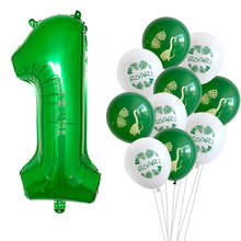 С днем рождения воздушные шары в виде динозавра вечерние на возраст 1, 2, 3, 4, 5, Фольга воздушные шары воздушный шарик для маленьких мальчиков 1st День рождения вечерние украшения Дети Babyshower Дино 2024 - купить недорого