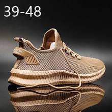 New Men Casual Shoes Solid Color Breathable Mesh Lace Up Male Running Shoes Men Non Slip Lightweight Sports Wild Mens Sneaker 2024 - buy cheap