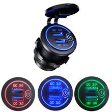 Cargador USB de 12-24V para coche, mechero para motocicleta, camión, ATV, barco, LED, adaptador de corriente 2024 - compra barato