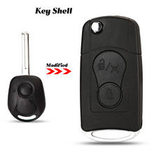 jingyuqin Modified For Ssangyong Actyon SUV Kyron Good Quality Fob 2 Buttons Flip Folding Remote Car Key Shell Case 2024 - buy cheap