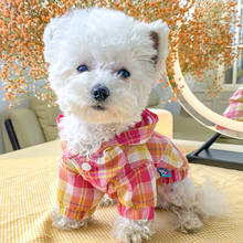 Dog Clothes Summer Refreshing New Plaid Blouse Shirt For Small Dog Puppy Pet Cat Summer Dog Costume Pet Clothes Vest Wholesale 2024 - buy cheap