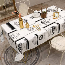 Mantel de lino y algodón para mesa de comedor, cubierta de encaje, decoración de muebles, decoración de habitación, mantel Rectangular estético 2024 - compra barato