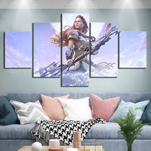 Gamer 5 Panel Horizon Zero Dawn Video Game Wall Art Posters Canvas Pictures HD Print Paintings Home Decor Living Room Decoration 2024 - buy cheap