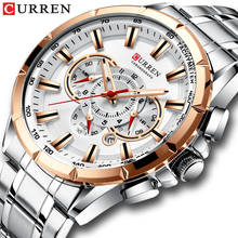 CURREN Watches Men Stainless Steel Band Quartz Wristwatch Military Chronograph Clock Male Fashion Sport Waterproof Watch men 2024 - buy cheap