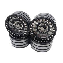 Roda de som retrátil de liga metálica, qualidade, 4 peças, aro 1.9 segundos, para corrida axial scx10 embutida, tf2, jeep rc 2024 - compre barato