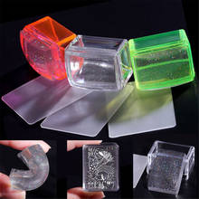 Galaxy glitter transparente geleia de unhas, decoração para unhas, conjunto de raspador laser estrelado, cabeças de silicone com tampa e 1 raspador, ferramentas para manicure artística 2024 - compre barato