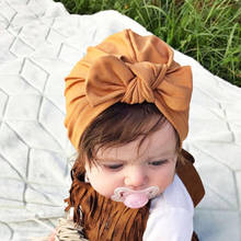 Baby Girl Hat Bunny Bow Cotton Newborn Bebes Knot Beanies Solid Color Infant Beanies Caps Girls Boys Warm Headband Headwear 2024 - buy cheap