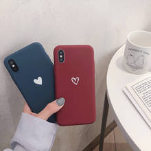 Phone Case For iPhone 6 6s 7 8 Plus 5 5S SE X XR XS Max Cute Cartoon Love Heart Soft TPU For iPhone 11 Pro Max Cover 2024 - buy cheap
