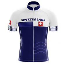 Camisa masculina de ciclismo suíça, roupa de bicicleta suíça, nova roupa de ciclismo para estrada montanha, camisa para andar de bicicleta profissional de corrida 2024 - compre barato