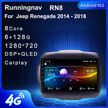 Reproductor Multimedia estéreo para coche, Radio con navegación GPS, DVD, Android 10,1, Renegade para JEEP 2016, 2017 2024 - compra barato