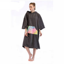 Microfiber Quick Dry Beach Bath Towel Surf Kyak Changing Robe Hooded Poncho Men Women 2024 - buy cheap