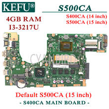 Placa-mãe original kefu s400ca para asus s500ca, s500c s400c, com 4gb ram, para laptop 2024 - compre barato