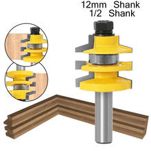 Fresadora cónica de riel apilado, herramienta de carpintería para máquina de grabado, 12mm, 1/2 pulgadas, 1 unidad 2024 - compra barato