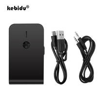 Kebidu bluetooth 5.0 transmissor receptor de música áudio 2 em 1 adaptador sem fio suporte handsfree para alto-falante tv fone de ouvido pc 2024 - compre barato