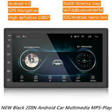 Новый черный 2DIN Android автомобильный мультимедийный MP5-Player радио gps Navi wifi радио 2 Din 7 дюймов пресс-экран Bluetooth FM аудио Автомобиль Ster 2024 - купить недорого