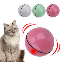 Bola de desplazamiento automática para mascotas, juguete inteligente y divertido con carga USB, rotación de 360 grados, luz LED colorida 2024 - compra barato