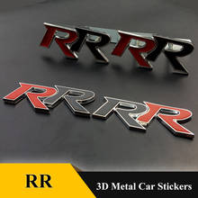 1pcs 3D Metal RR  Logo Car Stickers Emblem Trunk Badge Decals for Honda RR Civic Mugen Accord Crv City Hrv 2024 - buy cheap