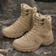 Bota tática masculina, calçado militar de segurança para combate ao ar livre sapato para homens tamanhos 40-47 2024 - compre barato