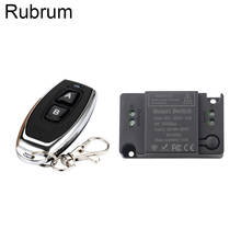 Rubrum 433MHz Universal AC 110V 220V 1CH Wireless Smart Remote Control Switch Receiver Module and RF Transmitter For LED Lights 2024 - buy cheap