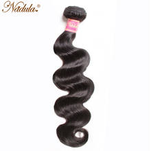 Nadula Hair-extensiones de cabello indio ondulado, cabello humano 100%, Remy, Color Natural, se pueden mezclar mechones 2024 - compra barato