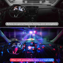 Mini luz usb para interior do carro, lâmpada decorativa de led, luz mágica para decoração do carro, atmosfera de luz, luzes para palco de festa em casa, 1 peça 2024 - compre barato