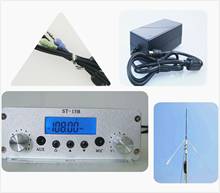 Full set Broadcast-Transmitter Antenna Fm-Radio ST-15B Stereo 12V PLL 15W 87mhz-108mhz Power 5A 2024 - buy cheap