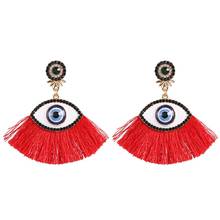Statement Eye Tassel Eyes Earrings For Women Wedding Dangle Drop Earrings Female Boho Fringe Earings Fashion Jewelry 2024 - buy cheap
