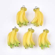 100~200pcs Resin Apple Banana Lemon Pendants Fruit Series Pendant for jewelry Bracelet necklace DIY making Decor Accessories 2024 - buy cheap