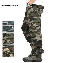 Men's Cargo Pants Multi Pockets Camouflage Tactical Pants Men Pantalon Hombre Straight Casual Long Loose Trousers Plus Size 42 2024 - buy cheap