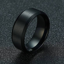 Новинка 2021, модное классическое мужское кольцо Modyle 8 мм, ювелирное изделие из нержавеющей стали 316L, обручальное кольцо для мужчин 2024 - купить недорого