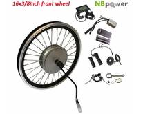 16"3/8 rim 36V 250W Ebike Kit,  Brushless Gear Smart hub front  Motor, Electric bicycle conversion kiT 2024 - buy cheap