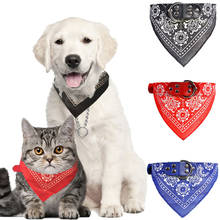 Cute Adjustable Small Dog Collars Puppy Slobber Towel Outdoor Cat Collar Print Scarf Design Dog Collar Neckerchief Pet Supplies 2024 - buy cheap