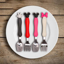 Baby Tester Tableware Dessert Spoon for Children Feeding Spoon Fork Baby Gadgets Feedkid Children's Cutlery for Kids 2024 - buy cheap